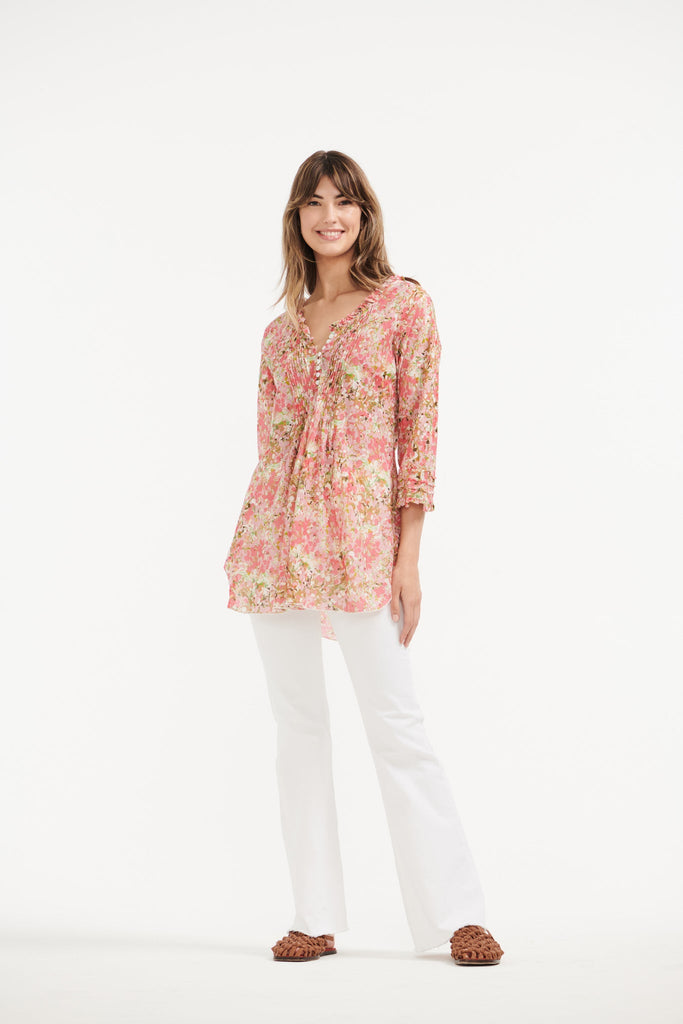 Tuscany Coral Poppy Top - DEGRASSI